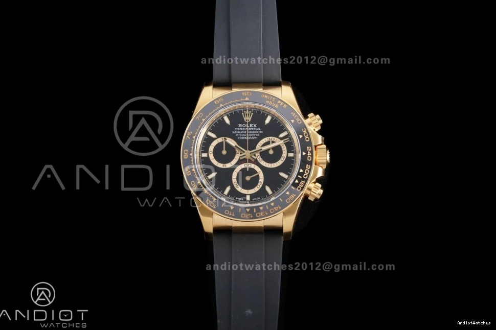 1:1 Sub-dial Daytona Best VSF Gold Strap Black 804 Rim Edition on Weight Dial Snug DD Black Marker Oyster-flex Stick Gain 126518 0707